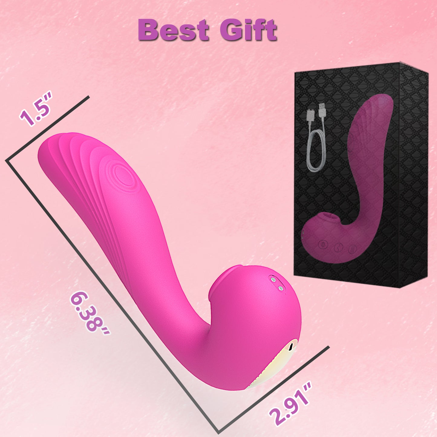 G Spot Vibrator Female Sex Toys for Women Adult Toy with Vibrating & Tapping & Swing & Suction Modes Silicone Stimulator Sexual Pleasure Tools Waterproof Personal Massager for Couples