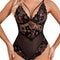 Womens Snap Crotch Lingerie Lace Teddy One Piece Babydoll Sexy Mini Bodysuit