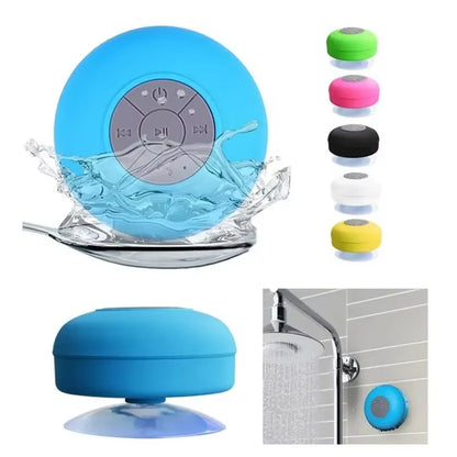 Mini Portable Bluetooth Speaker Powerful Suction-Cup Built-In Microphone Bluetooth Speaker for Phone Shower Gift