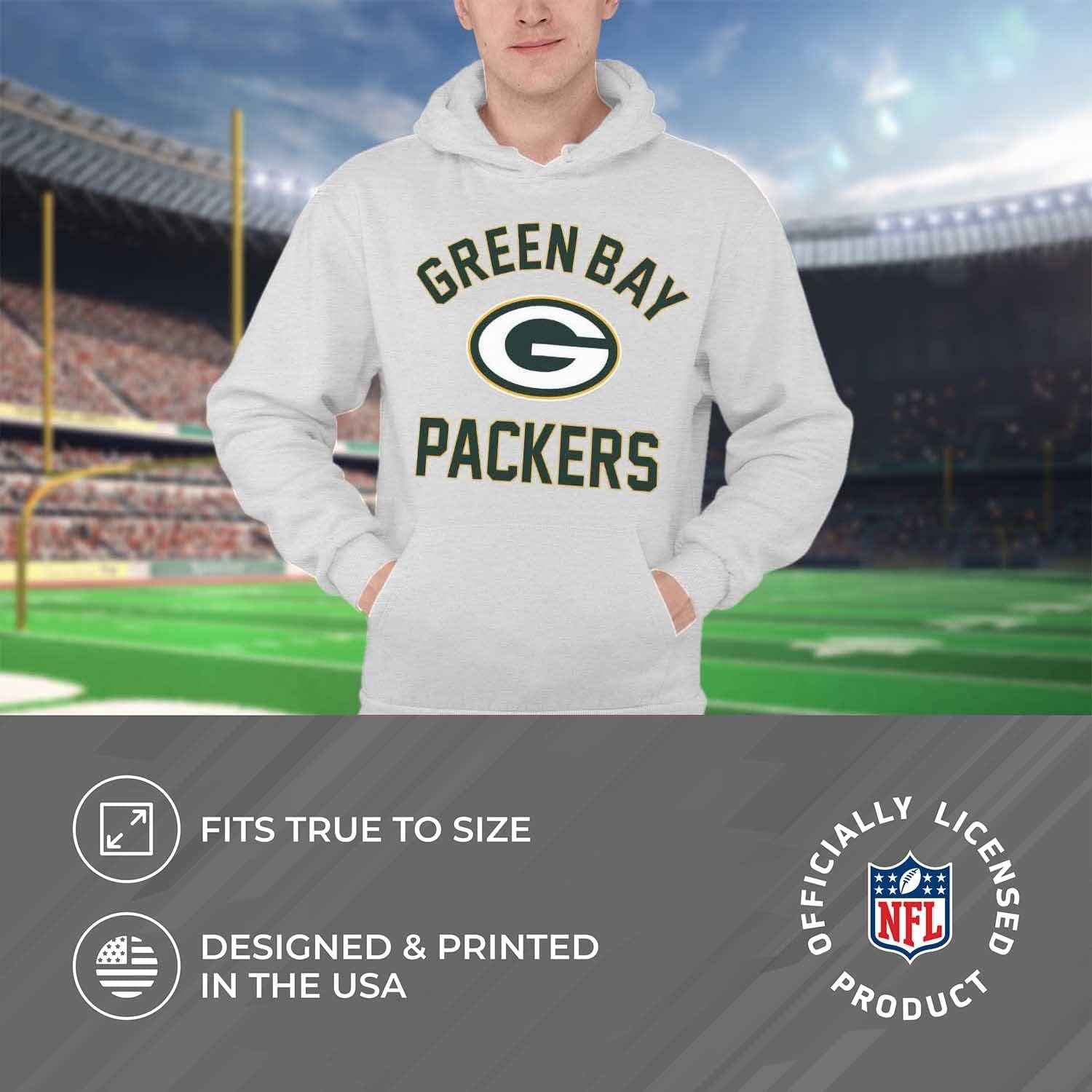 NFL Adult Gameday Hooded Sweatshirt - Poly Fleece Cotton Blend - Stay Warm and Represent Your Team in Style