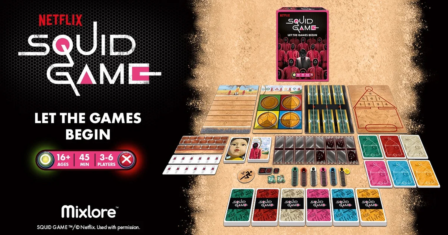 Netflix Squid Game Competitive Board Game for Ages 16 and Up, from