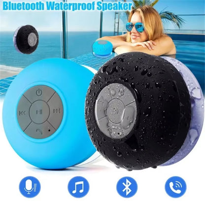 Mini Portable Bluetooth Speaker Powerful Suction-Cup Built-In Microphone Bluetooth Speaker for Phone Shower Gift