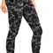 Womens Naked Feeling High Waist Workout Leggings 25'' - Yoga Pants with Side Pockets Camo Multi 1 Small