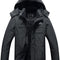 Men'S Waterproof Ski Jacket Snowboarding Windbreaker Warm Winter Hooded Mountain Snow Coat