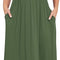 Women’S plus Size Maxi Dresses for Curvy Women Summer Casual Short Sleeve Long Dress with Pockets