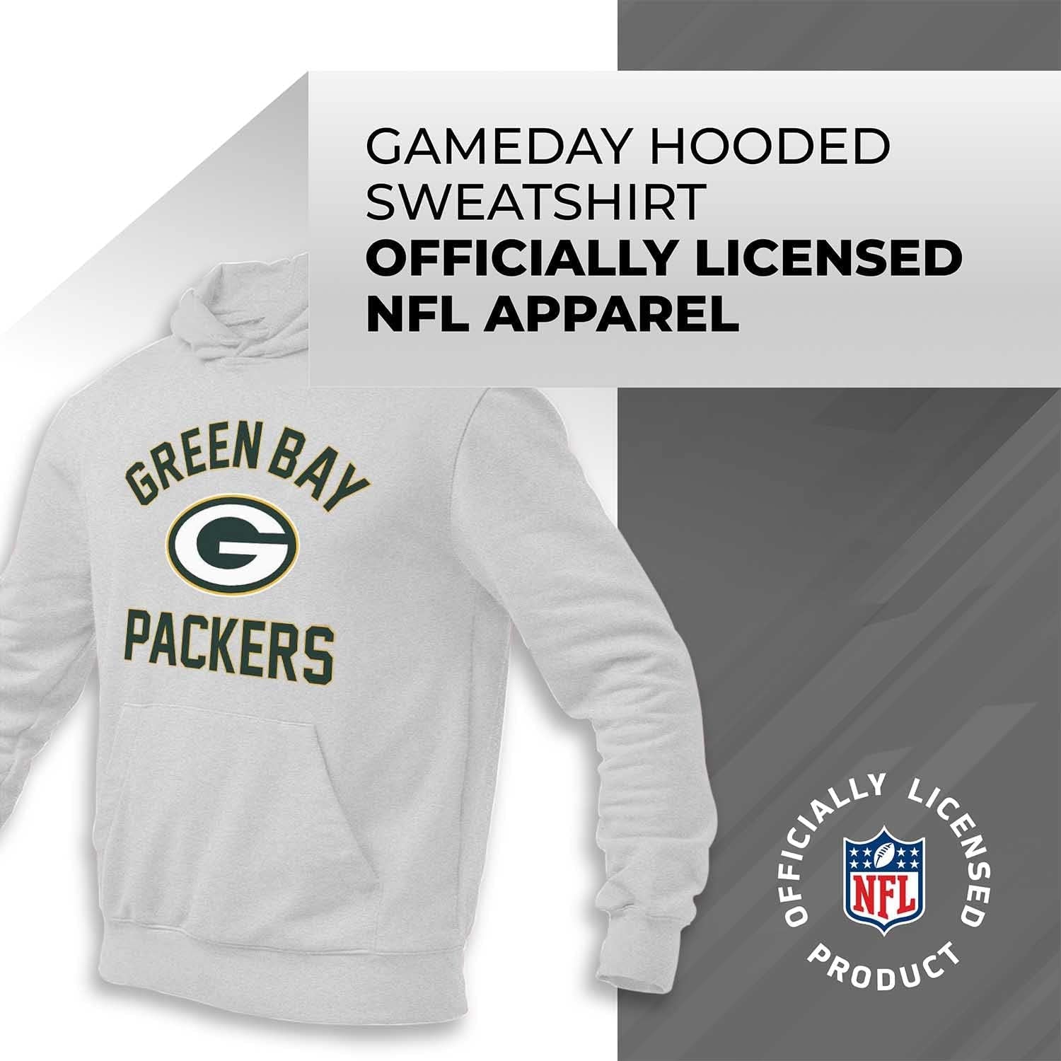 NFL Adult Gameday Hooded Sweatshirt - Poly Fleece Cotton Blend - Stay Warm and Represent Your Team in Style