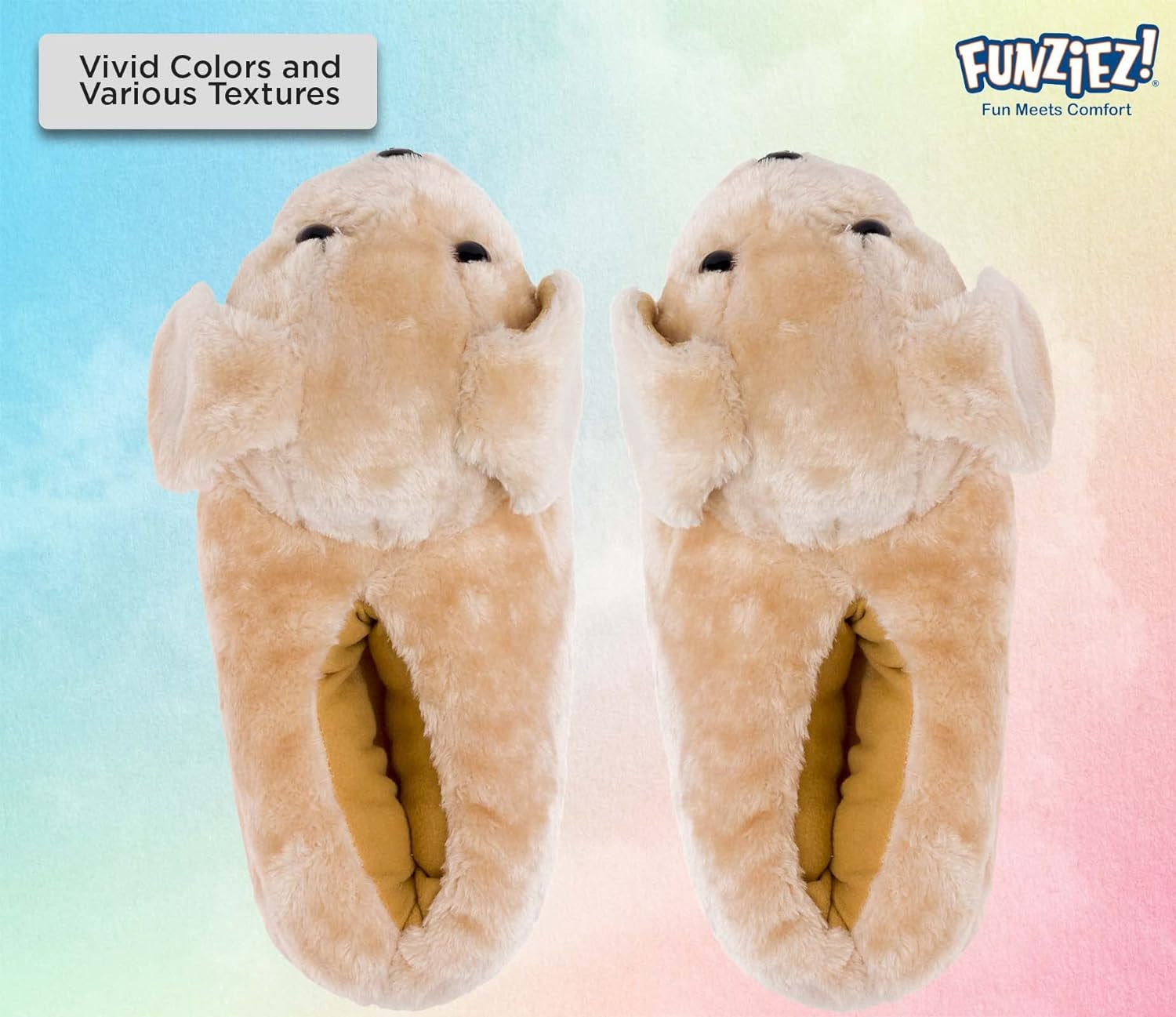 Fuzzy Dog Slippers for Women & Men, Funny, House Shoes, Animal, Cute Novelty, Great Mother'S Day Gift for Mom, Wife, Daughter